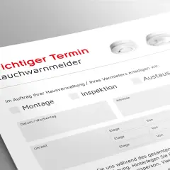 Termin für Rauchwarnmelder: Montage, Inspektion oder Austausch. So funktioniert ein Rauchmelder: Er erkennt Rauch und warnt.