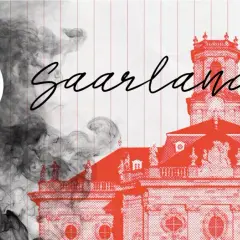 Rauchmelder-Pflicht im Saarland: Ein Haus mit Paragrafenzeichen und Rauch symbolisiert die gesetzliche Vorgabe für Sicherheit.
