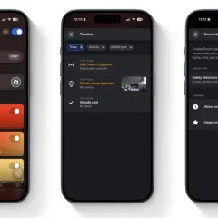 Philips Hue App zeigt einen Rauchmelder-Alarm im Büro an. Die Sounderkennung ist aktiviert, um auf Rauch oder Kohlenmonoxid zu reagieren.
