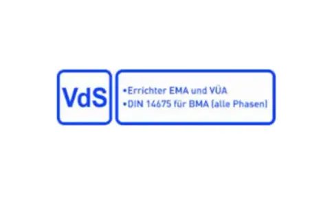 VdS-zertifiziert: Errichter von EMA und VÜA nach DIN 14675 für BMA (alle Phasen).
