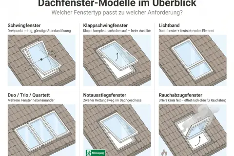 Notausstiegsfenster: ein zweiter Rettungsweg im Dachgeschoss, wichtig für Ihre Sicherheit.