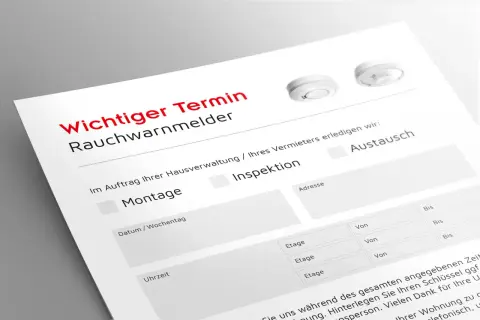 Termin für Rauchwarnmelder: Montage, Inspektion oder Austausch. So funktioniert ein Rauchmelder: Er erkennt Rauch und warnt.