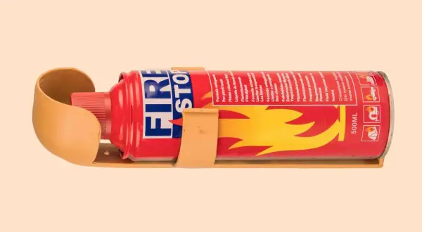Feuerlöscher "FIRE STOP" 500ML, mit Halterung. Ideal für kleine Brände, asr a2.2.
