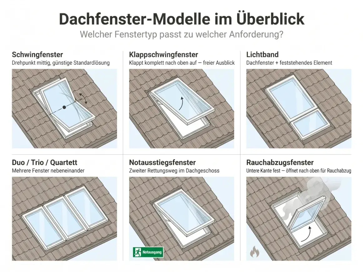 Notausstiegsfenster: ein zweiter Rettungsweg im Dachgeschoss, wichtig für Ihre Sicherheit.