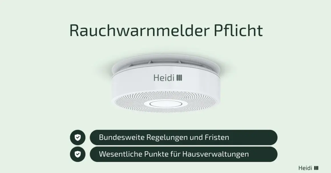 Rauchmelder-Pflicht: Wichtige Infos für Eigentumswohnung & Hausverwaltung. Bundesweite Regelungen & Fristen.