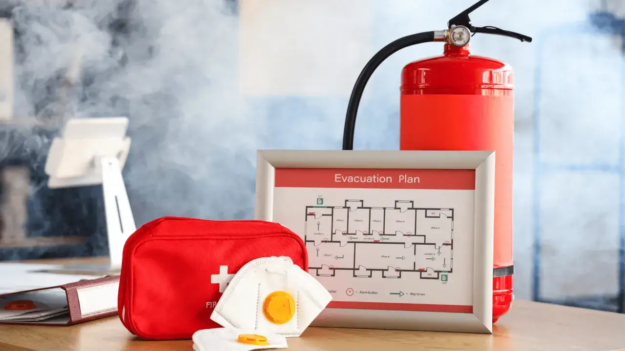 Brandschutzhelfer-Ausbildung: Feuerlöscher, Erste-Hilfe-Tasche, Evakuierungsplan und Atemschutzmasken. Wer darf Sicherheitsbeauftragte ausbilden?
